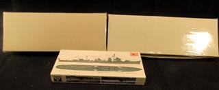 1/700 WATER LINE 8 SHIP BOAT MODELS - NOS: USSR NAVAL PLANE JET AND HELICOPTER S